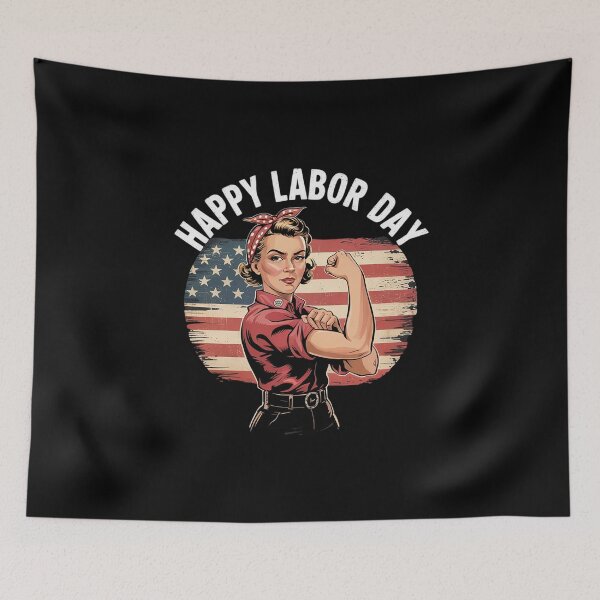 Item preview, Happy Labor Day For Women Labor Day Messy Bun USA Flag3  designed and sold by MathisBellanger.