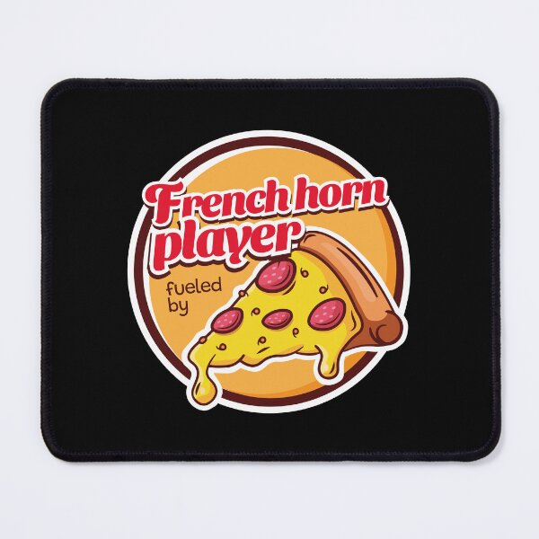 Item preview, French Horn Player Fueled by Pizza designed and sold by MaryAller.