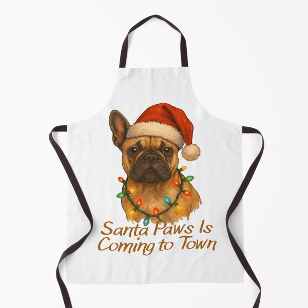 Item preview, Santa Paws Is Coming to Town – French Bulldog Christmas designed and sold by SVALANART.