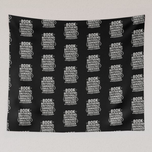 Item preview, Emotionally Damaged Book Boyfriend – Booktok Romance Reader designed and sold by WickedPrettyco.