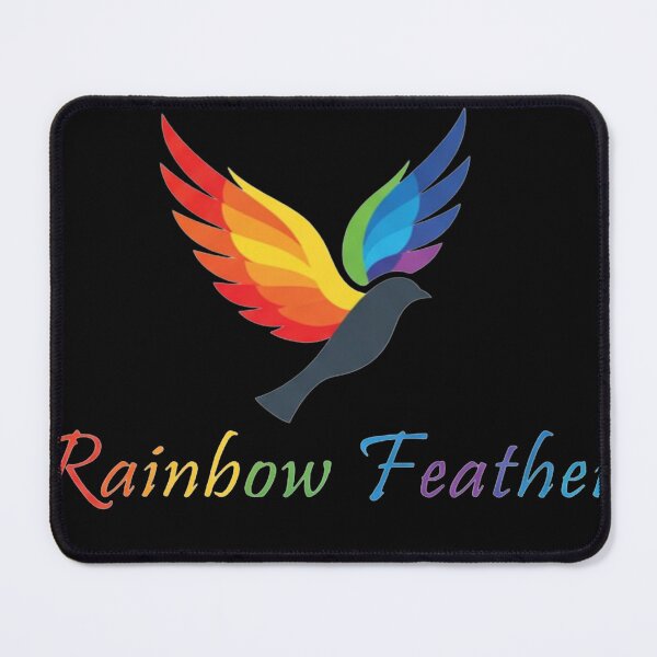 Item preview, Bird with Rainbow Wings Logo. "Rainbow Feather" Branding. designed and sold by ZyVoAli.