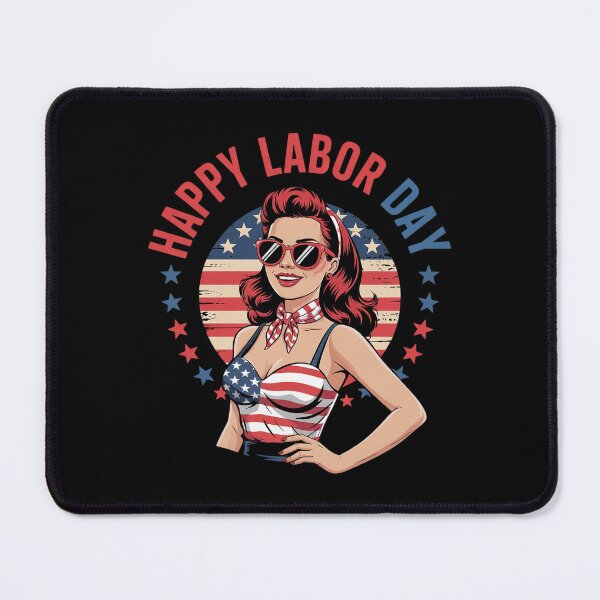 Item preview, Happy Labor Day For Women Labor Day Messy Bun USA Flag11 designed and sold by MathisBellanger.