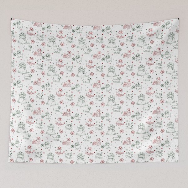 Item preview, Christmas Dachshund Christmas Pattern designed and sold by sashica.