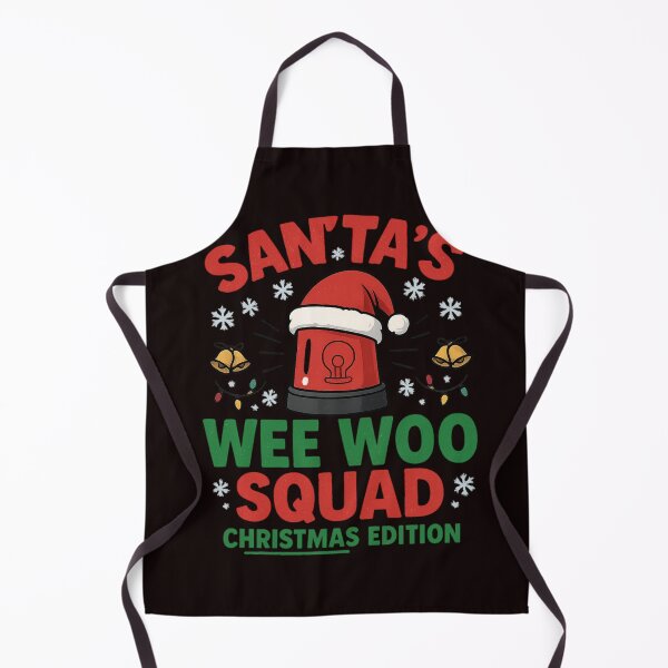 Item preview, Santa’s Wee Woo Squad ? Funny Christmas Cartoon Siren Design designed and sold by FrameFlow.