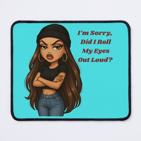 Item preview, Sassy Eye Roll Bratz Style Girl Quote – Funny Mood PNG designed and sold by KimmiesColors.
