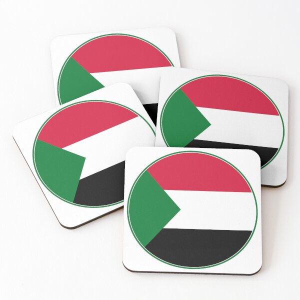 Item preview, Sudan Flag Round Design designed and sold by NTGUILTY.