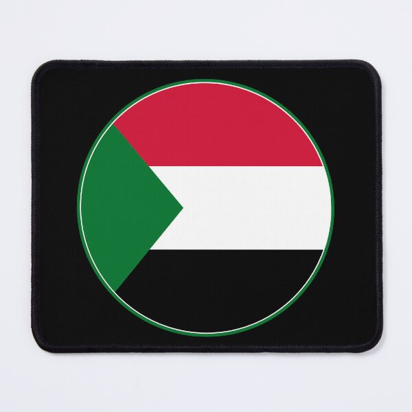 Item preview, Sudan Flag Round Design designed and sold by NTGUILTY.