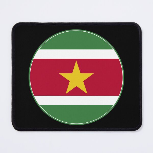 Item preview, Suriname Flag Round Design designed and sold by NTGUILTY.