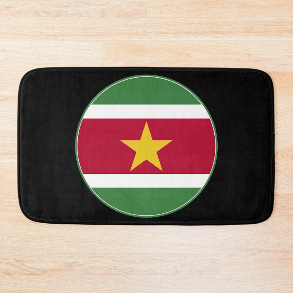 Item preview, Suriname Flag Round Design designed and sold by NTGUILTY.