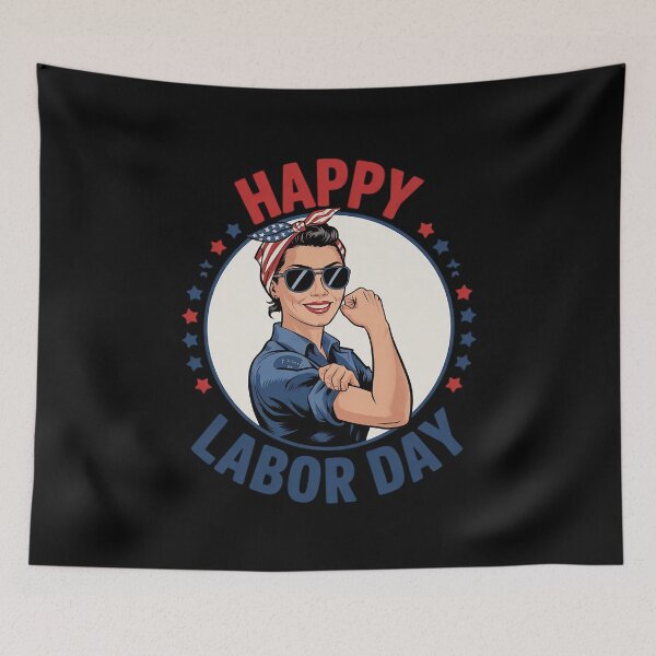 Item preview, Happy Labor Day For Women Labor Day Messy Bun USA Flag13  designed and sold by MathisBellanger.
