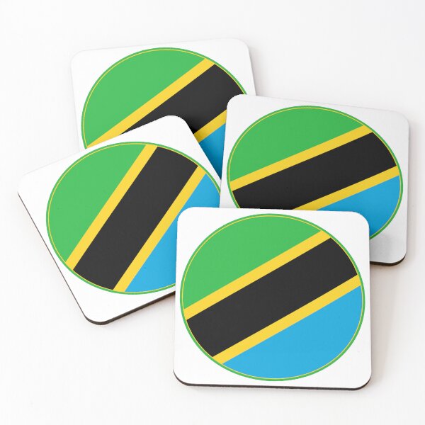 Item preview, Tanzania Flag Round Design designed and sold by NTGUILTY.
