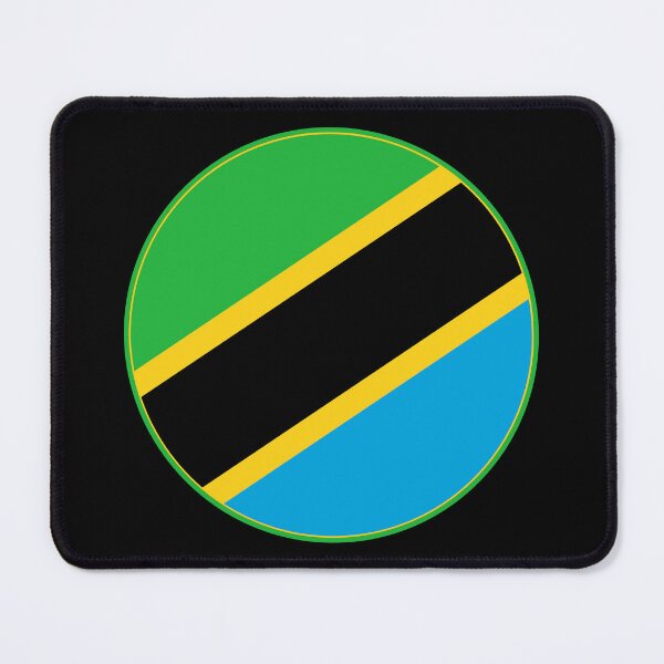 Item preview, Tanzania Flag Round Design designed and sold by NTGUILTY.