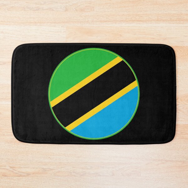 Item preview, Tanzania Flag Round Design designed and sold by NTGUILTY.