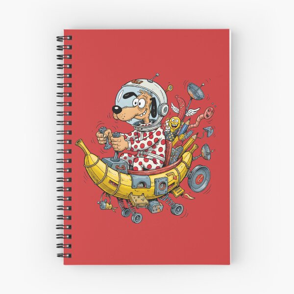 Item preview, A CARTOON ABOUT A MAD DOG ON A SPACE BANANA designed and sold by infinitearte.