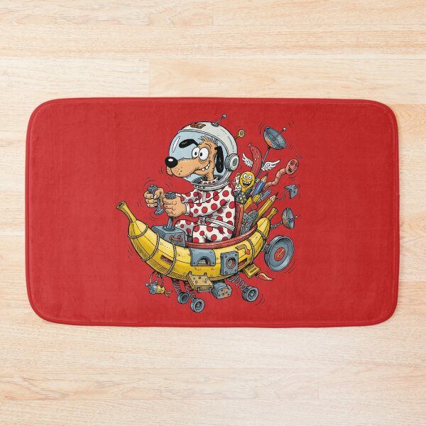 Item preview, A CARTOON ABOUT A MAD DOG ON A SPACE BANANA designed and sold by infinitearte.