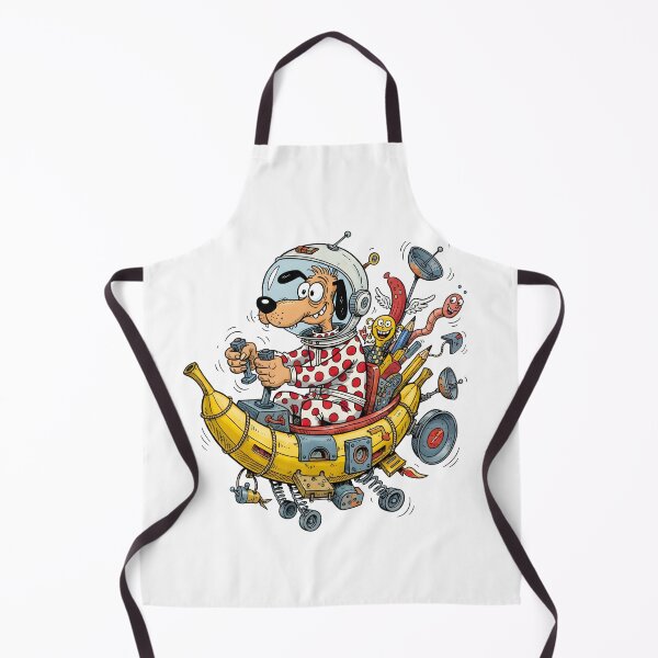 Item preview, A CARTOON ABOUT A MAD DOG ON A SPACE BANANA designed and sold by infinitearte.