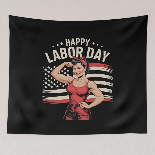 Item preview, Happy Labor Day For Women Labor Day Messy Bun USA Flag14  designed and sold by MathisBellanger.