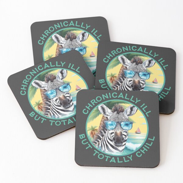 Item preview, Chronic Illness Warrior – Watercolor Zebra Vibes designed and sold by Designs by Jesabee.