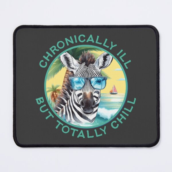Item preview, Chronic Illness Warrior – Watercolor Zebra Vibes designed and sold by Designs by Jesabee.