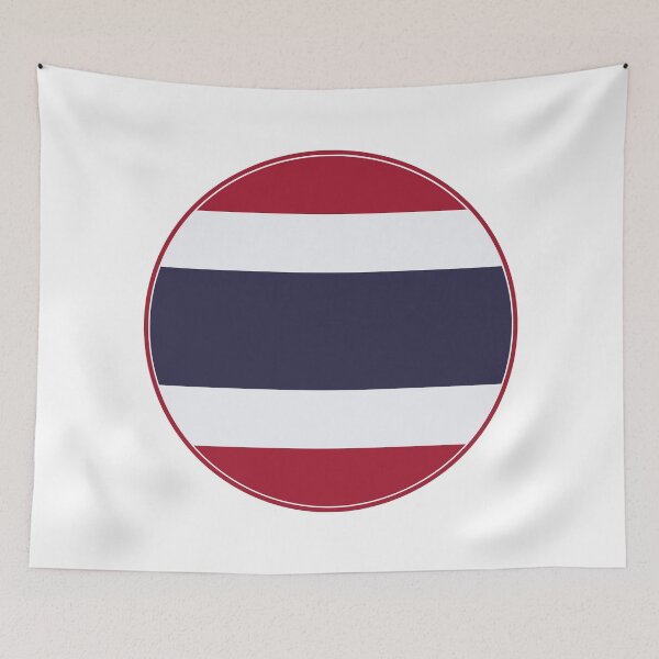 Item preview, Thailand Flag Round Design designed and sold by NTGUILTY.