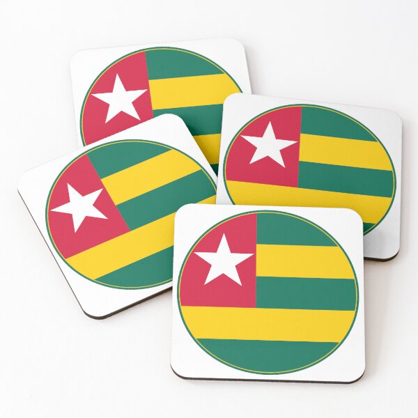 Item preview, Togo Flag Round Design designed and sold by NTGUILTY.