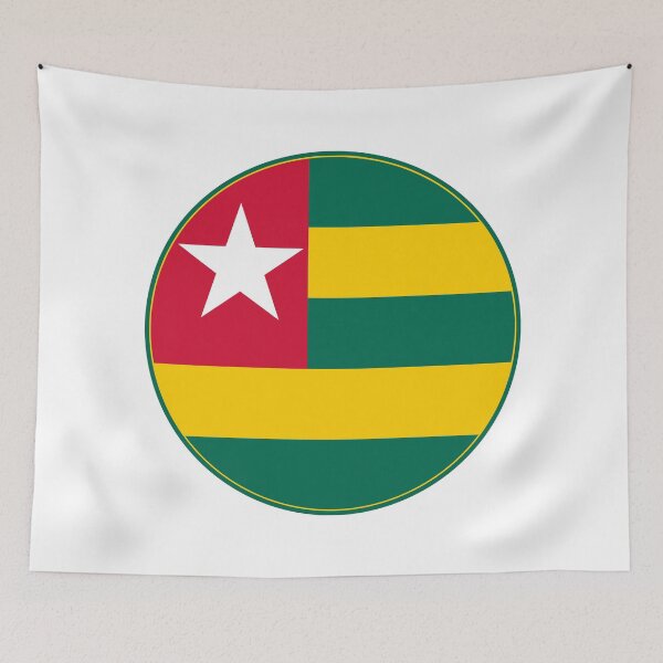 Item preview, Togo Flag Round Design designed and sold by NTGUILTY.