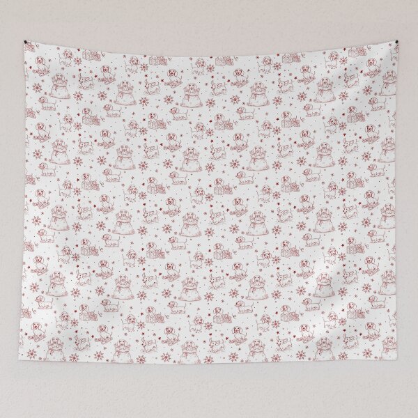 Item preview, Christmas Dachshund Christmas Pattern designed and sold by sashica.