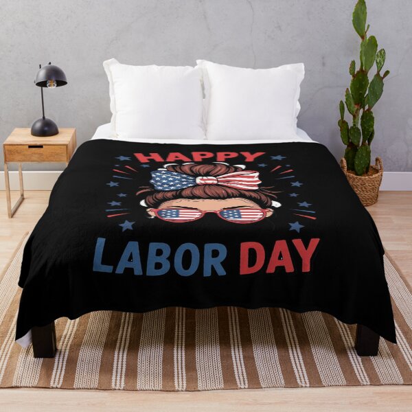 Item preview, Happy Labor Day For Women Labor Day Messy Bun USA Flag16 designed and sold by MathisBellanger.