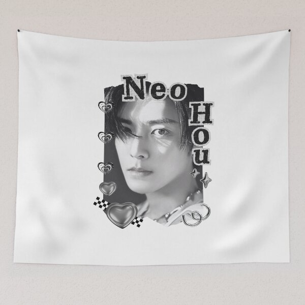 Item preview, Neo Hou (Hou Minghao 侯明昊) Chinese Actor Cdrama Chinese Entertainment Black and White Collage Digital Art Portrait designed and sold by AJUNICE STUDIO.