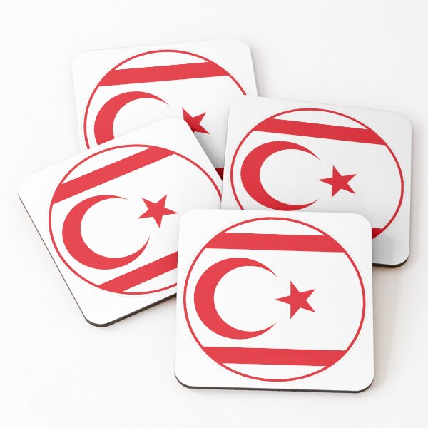Item preview, Northern Cyprus Flag Round Design designed and sold by NTGUILTY.