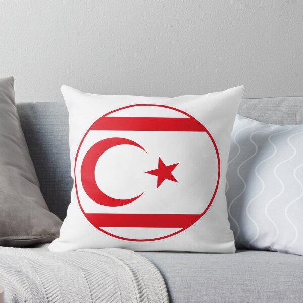 Item preview, Northern Cyprus Flag Round Design designed and sold by NTGUILTY.