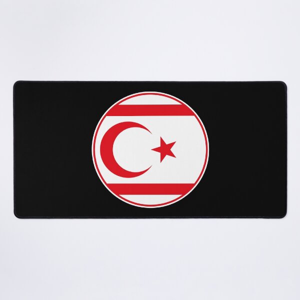 Item preview, Northern Cyprus Flag Round Design designed and sold by NTGUILTY.