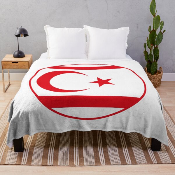 Item preview, Northern Cyprus Flag Round Design designed and sold by NTGUILTY.