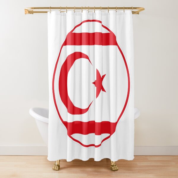 Item preview, Northern Cyprus Flag Round Design designed and sold by NTGUILTY.
