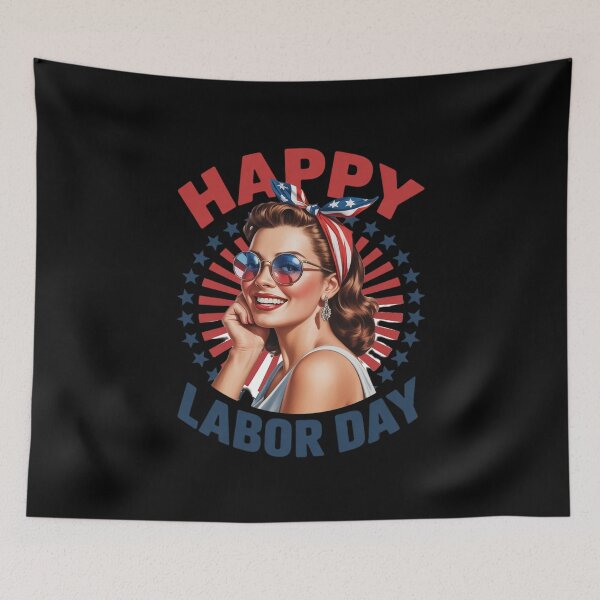Item preview, Happy Labor Day For Women Labor Day Messy Bun USA Flag24  designed and sold by MathisBellanger.