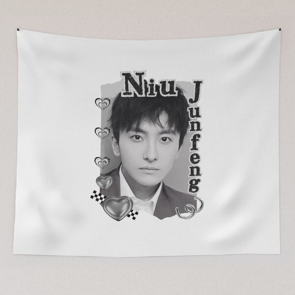 Item preview, Niu Junfeng (牛骏峰) Chinese Actor Cdrama Chinese Entertainment Black and White Collage Digital Art Portrait designed and sold by AJUNICE STUDIO.