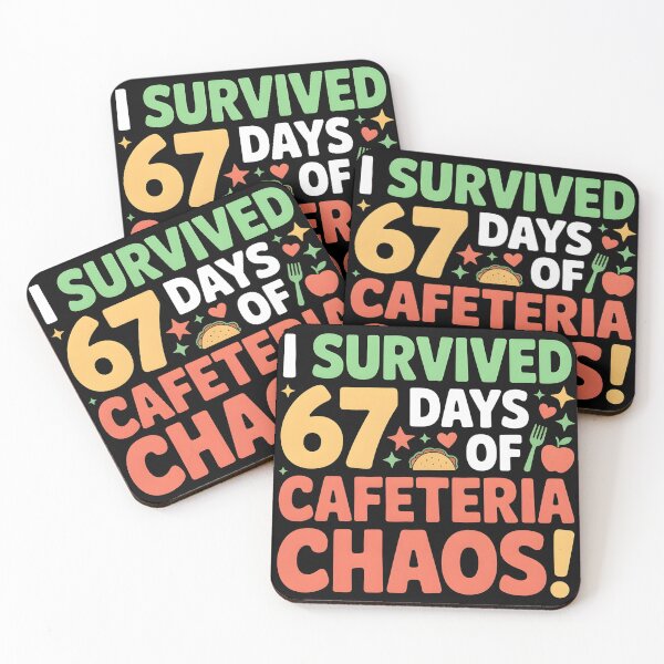 Item preview, I Survived 67 Days of Cafeteria Chaos Lunch Lady Staff Squad designed and sold by BLZART.