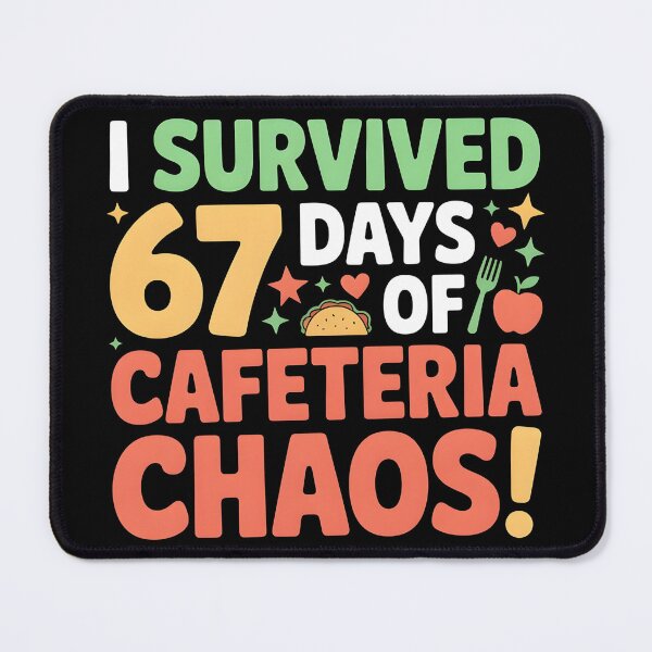 Item preview, I Survived 67 Days of Cafeteria Chaos Lunch Lady Staff Squad designed and sold by BLZART.