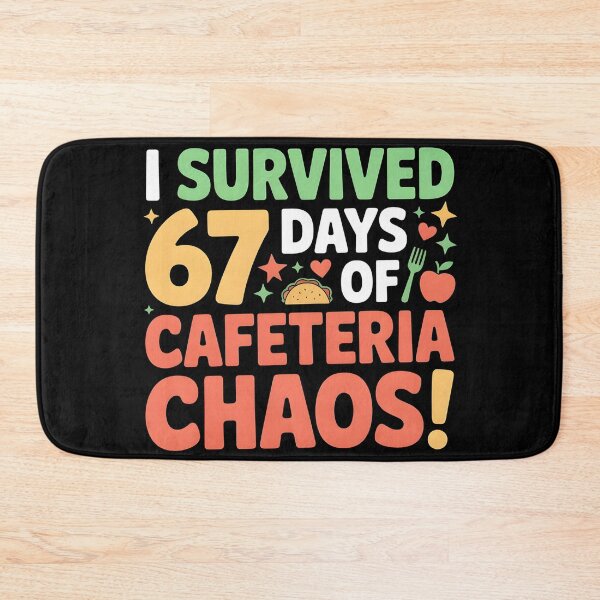 Item preview, I Survived 67 Days of Cafeteria Chaos Lunch Lady Staff Squad designed and sold by BLZART.