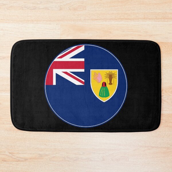 Item preview, Turks and Caicos Islands Flag Round Design designed and sold by NTGUILTY.