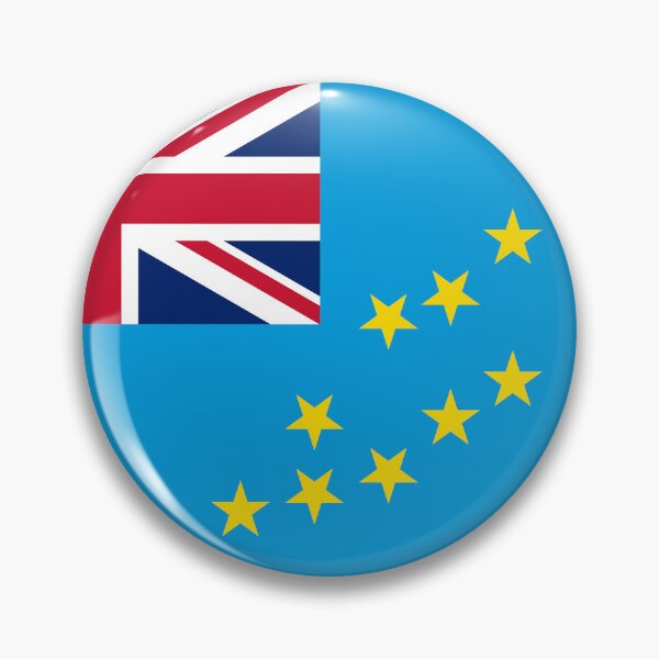 Item preview, Tuvalu Flag Round Design designed and sold by NTGUILTY.