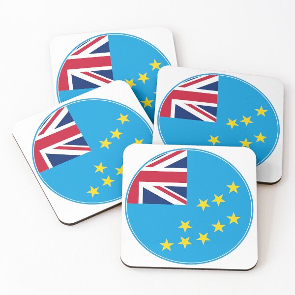 Item preview, Tuvalu Flag Round Design designed and sold by NTGUILTY.