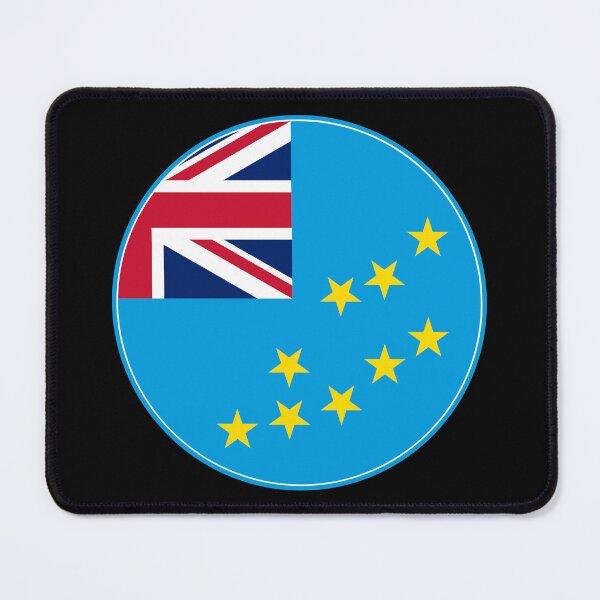 Item preview, Tuvalu Flag Round Design designed and sold by NTGUILTY.