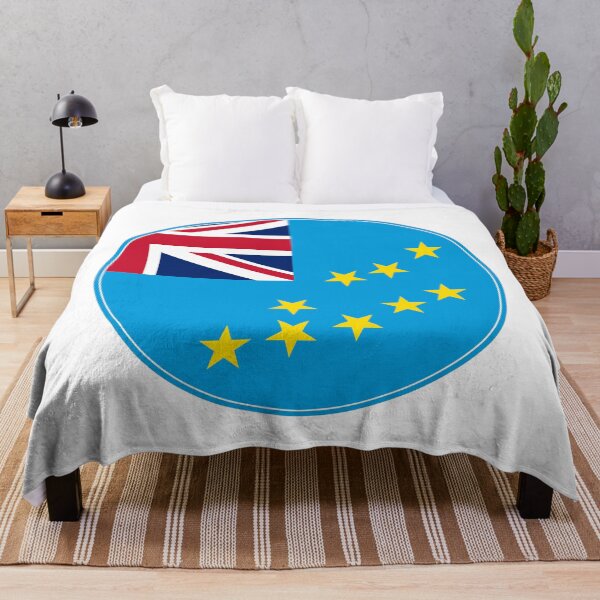 Item preview, Tuvalu Flag Round Design designed and sold by NTGUILTY.
