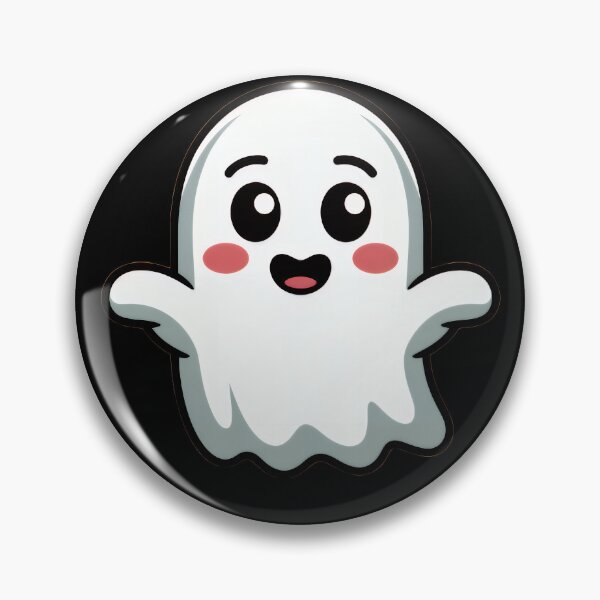 Item preview, Cute Kawaii Ghost: Adorable Happy Halloween Character designed and sold by RudArtAI.