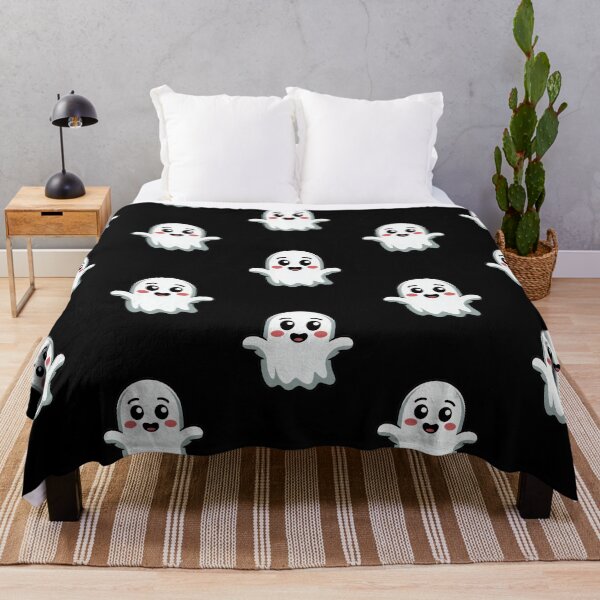 Item preview, Cute Kawaii Ghost: Adorable Happy Halloween Character designed and sold by RudArtAI.