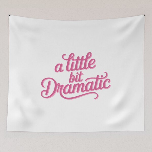Item preview, A Little Bit Dramatic! Pink Dramatic Girl designed and sold by PMCreative.