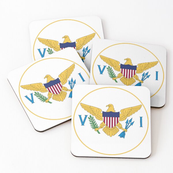 Item preview, United States Virgin Island Flag Round Design designed and sold by NTGUILTY.