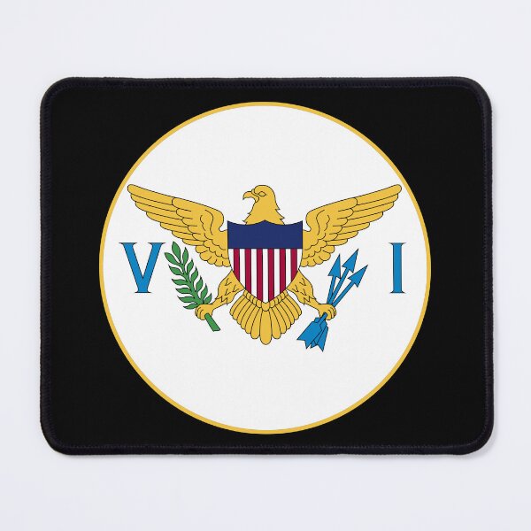 Item preview, United States Virgin Island Flag Round Design designed and sold by NTGUILTY.