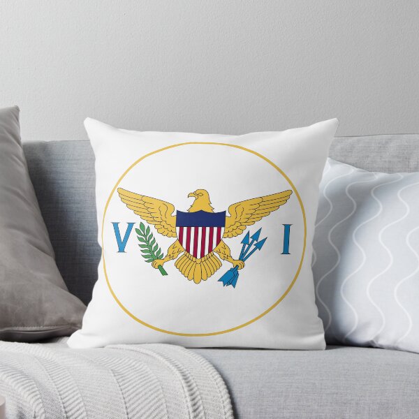 Item preview, United States Virgin Island Flag Round Design designed and sold by NTGUILTY.
